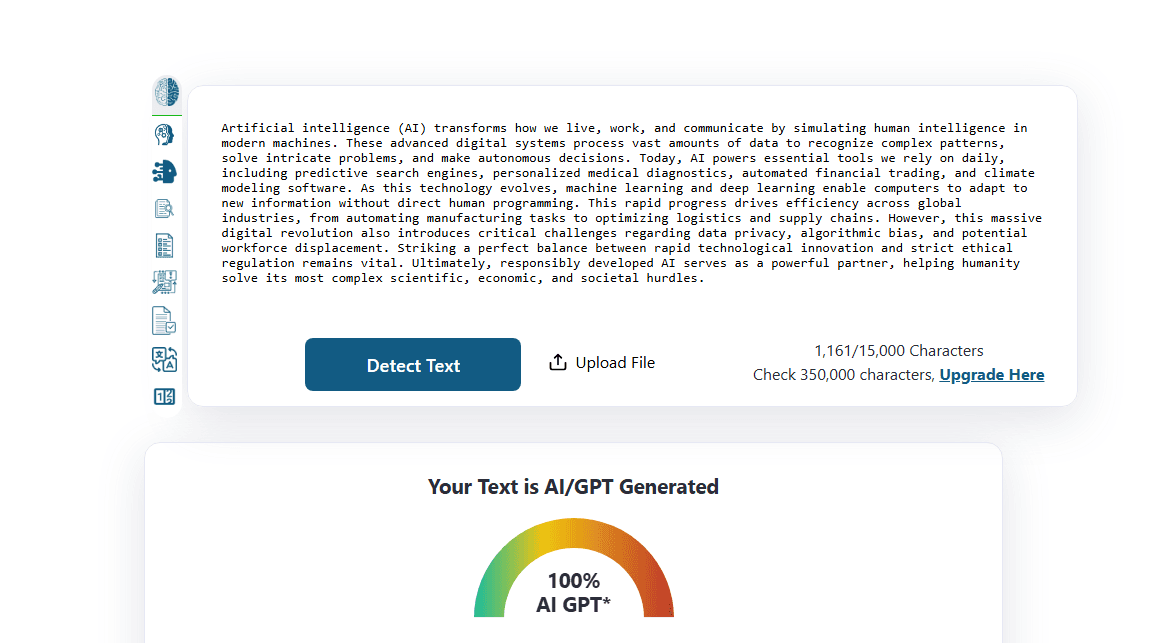 Third-party AI style score before OmniKit humanize